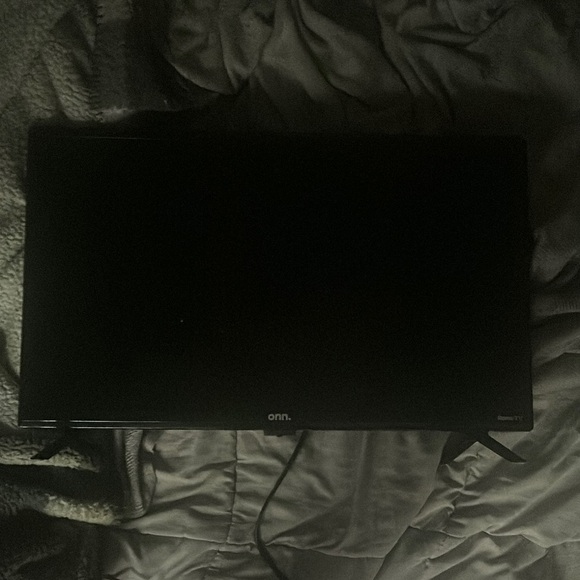 On Running Black Monitor Display
